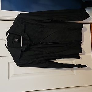 Black Express button up with white pinestripe size 11/12